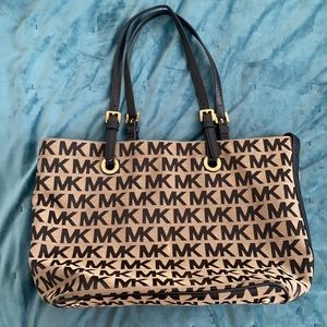 Michael Kors Tan & Black Purse